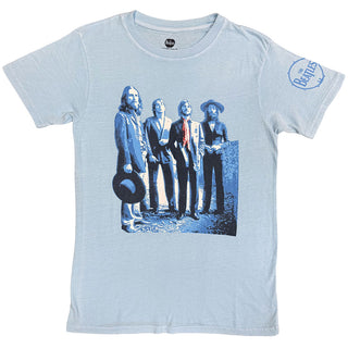 The Beatles T-Shirt: Hat in Hand (Blue)