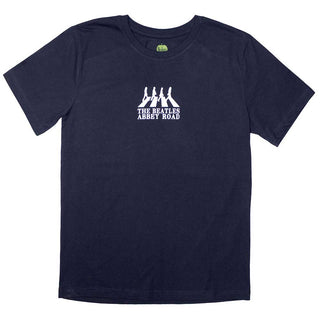 The Beatles Unisex T-Shirt: Mini Abbey Road Crossing Silhouette