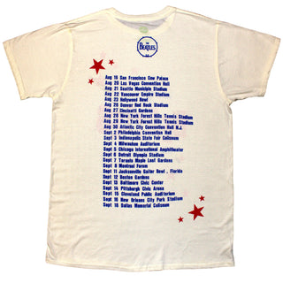 The Beatles Unisex T-Shirt: American Tour '64 (Natural) (Back Print)