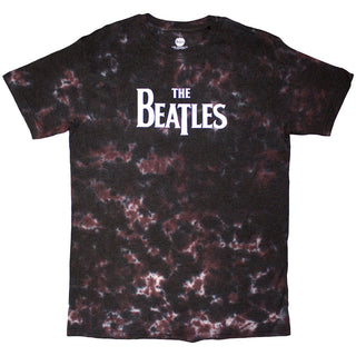 The Beatles T-Shirt: Drop T Logo (Brown) (Wash Collection)