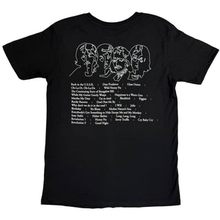 The Beatles T-Shirt: The Beatles On Apple (Black) (Back Print)
