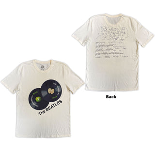 The Beatles T-Shirt: The Beatles On Apple (Natural) (Back Print)