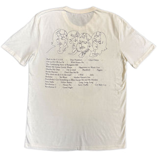 The Beatles T-Shirt: The Beatles On Apple (Natural) (Back Print)