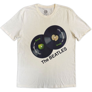 The Beatles T-Shirt: The Beatles On Apple (Natural) (Back Print)
