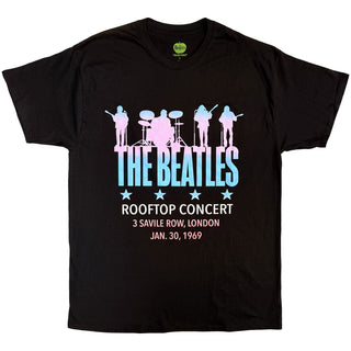 The Beatles T-Shirt: Rooftop Concert Savile Row (Black)