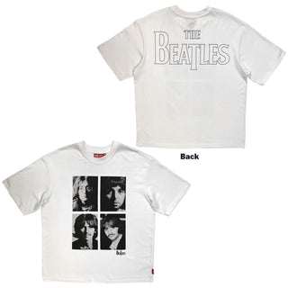 The Beatles  Unplugged T-Shirt: Four Portrait Wash (White)