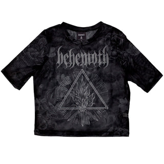 Behemoth Ladies Crop Top: Furor Divinus (Mesh)