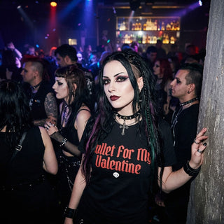 Bullet For My Valentine Premium Carbon T-Shirt: Bring Out The Knives (Black) (Back Print)