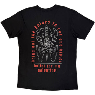 Bullet For My Valentine Premium Carbon T-Shirt: Bring Out The Knives (Black) (Back Print)