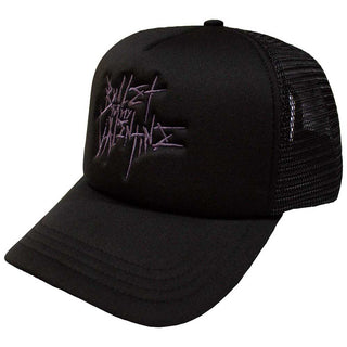 Bullet For My Valentine Unisex Mesh Back Cap: Purple Logo