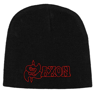 Saxon Unisex Beanie Hat: Logo