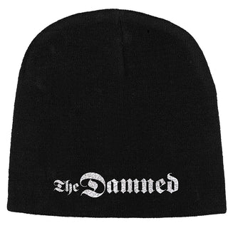 The Damned Beanie Hat: Gothic Logo (Black)