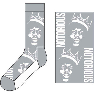 Biggie Smalls Ankle Socks: Crown Monochrome