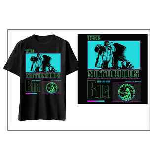 Biggie Smalls T-Shirt: Life After Death Neon (Black)