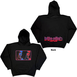 Billie Eilish Pullover Hoodie: Hit Me Hard And Soft Tour (Black) (Back Print)