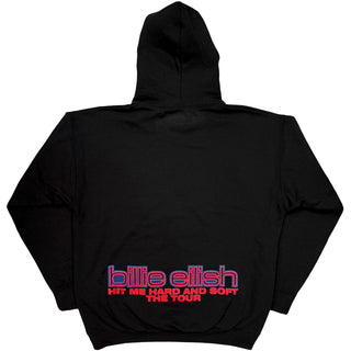 Billie Eilish Pullover Hoodie: Hit Me Hard And Soft Tour (Black) (Back Print)