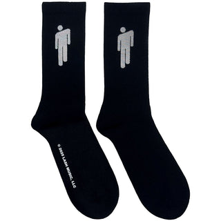 Billie Eilish Terry Socks: White Blohsh (Black)