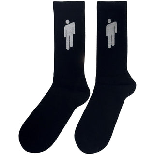 Billie Eilish Terry Socks: White Blohsh (Black) (UK Size 7 - 11)