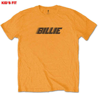 Billie Eilish Kids T-Shirt: Racer Logo & Blohsh (Back Print)