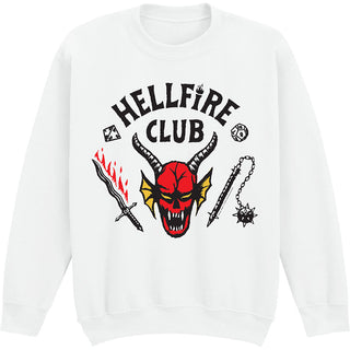 Stranger Things Sweatshirt: Hellfire Club (White)