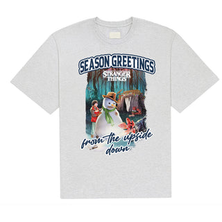 Stranger Things T-Shirt: Greetings (Grey)