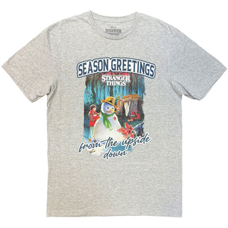 Stranger Things T-Shirt: Greetings (Grey)