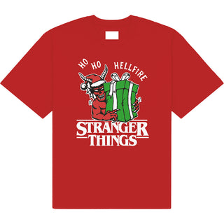 Stranger Things T-Shirt: Ho Ho Hellfire (Red)