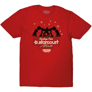 Stranger Things T-Shirt: Greetings From Starcourt (Red)