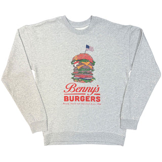 Stranger Things Sweatshirt: Benny’s Burger (Grey)