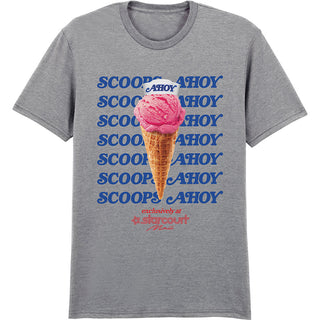 Stranger Things T-Shirt: Scoop Ahoy Ice Cream (Grey)
