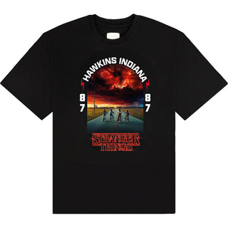 Stranger Things T-Shirt: Hawkins 008 (Black)