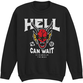 Stranger Things Sweatshirt: Hell Can Wait (Black)