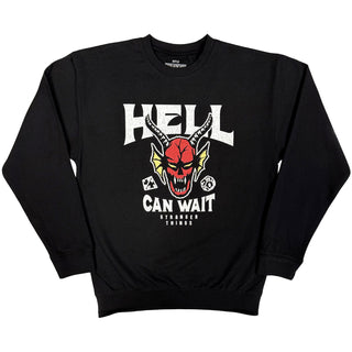Stranger Things Sweatshirt: Hell Can Wait (Black)