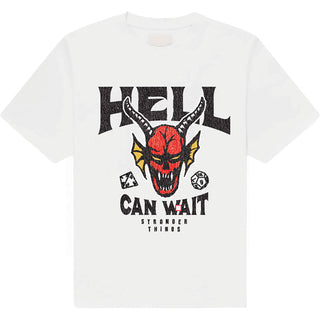 Stranger Things T-Shirt: Hell Can Wait (White)
