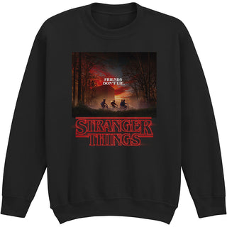 Stranger Things Sweatshirt: Friends Don’t Lie (Black)