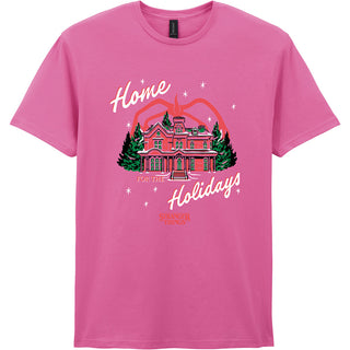 Stranger Things T-Shirt: Home Holidays (Pink)