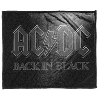 AC/DC Sherpa Fleece Blanket: Back In Black (Multicolour)