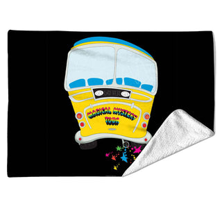 The Beatles Sherpa Fleece Blanket: Mystery Tour Bus (Multicolour)