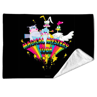 The Beatles Sherpa Fleece Blanket: Mystery Characters (Multicolour)