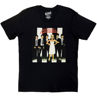 Blondie T-Shirt: Parallel Lines (Black) (Back Print)
