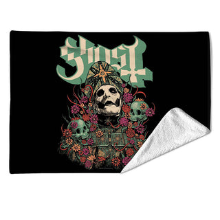 Ghost Sherpa Fleece Blanket: Bliss (Multicolour)