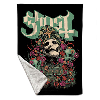 Ghost Sherpa Fleece Blanket: Bliss (Multicolour)