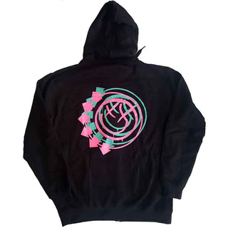 Blink-182 Zipped Hoodie: Double Six Arrow Smile (Back Print)