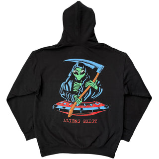Blink-182 Pullover Hoodie: Alien Reaper (Black) (Back Print)