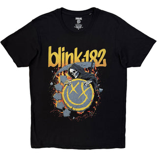 Blink-182 T-Shirt: Reaper Smiley (Black)