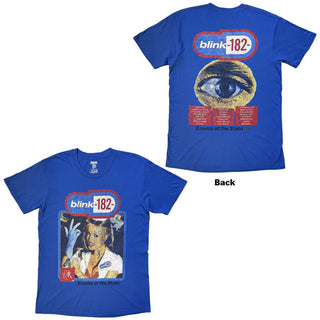 Blink-182 T-Shirt: Enema Of The State (Blue) (Back Print)