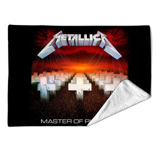Metallica Sherpa Fleece Blanket: Master Of Puppets (Multicolour) (Double)