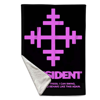 President Sherpa Fleece Blanket: Lyric Key (Multicolour)