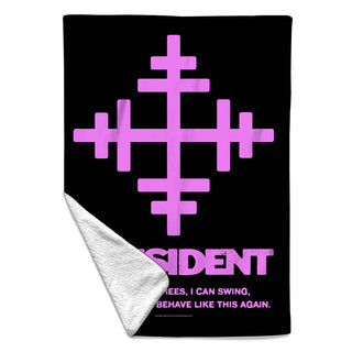 President Sherpa Fleece Blanket: Lyric Key (Multicolour)