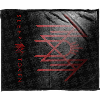 Sleep Token Sherpa Fleece Blanket: Red Logo (Multicolour)